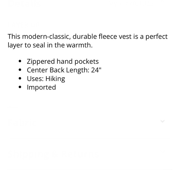 NWOT Columbia Benton Springs Fleece Vest - Picture 15 of 15